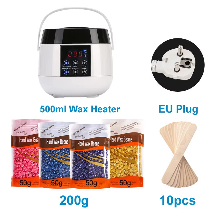 Hair Removal Machine Wax Heater Depilatory Epilator Wax-Melt Waxing Kit Paraffin Heater Wax Beans Bead Heating Machine