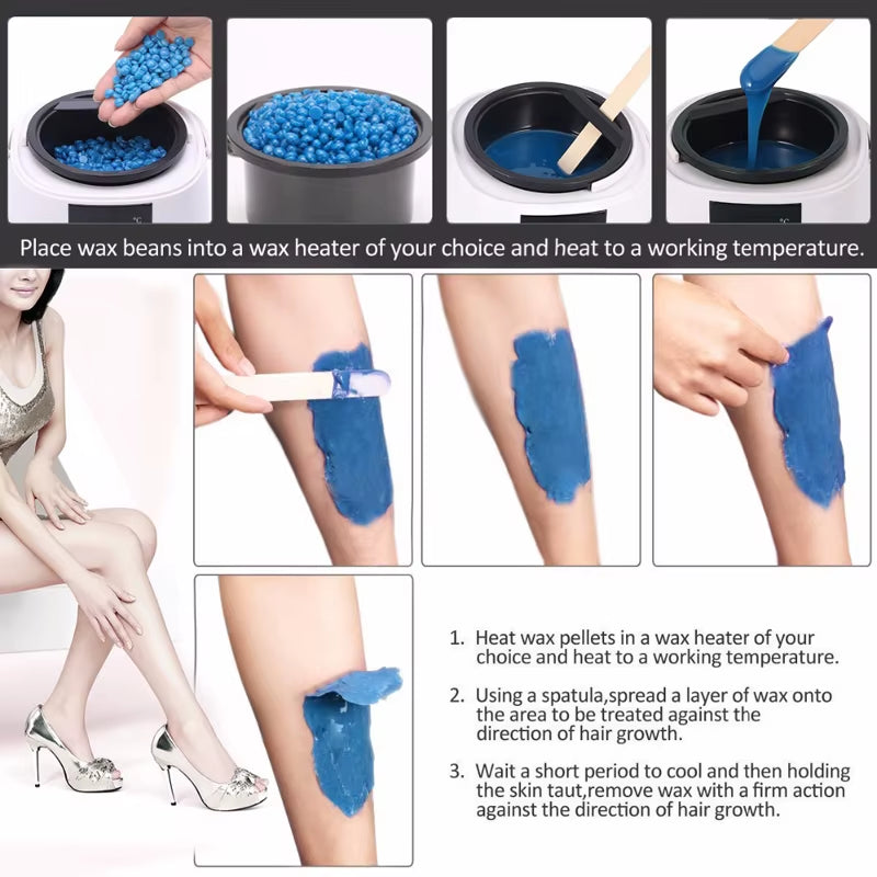 Hair Removal Machine Wax Heater Depilatory Epilator Wax-Melt Waxing Kit Paraffin Heater Wax Beans Bead Heating Machine